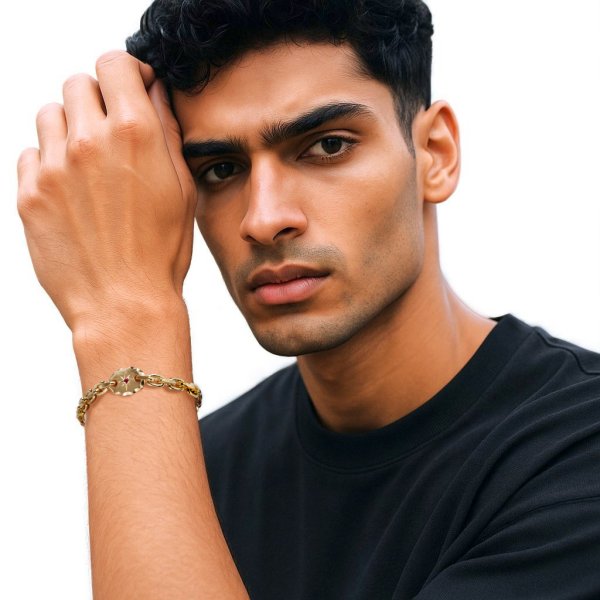 画像5: 【受注生産品】K18 ルビープレート付きブレスレット (5)