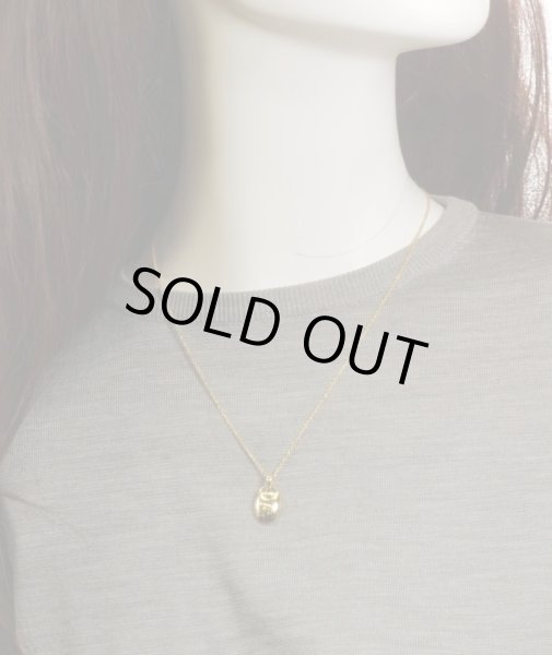 画像6: K18オーバル凹みペンダントネックレス (6)