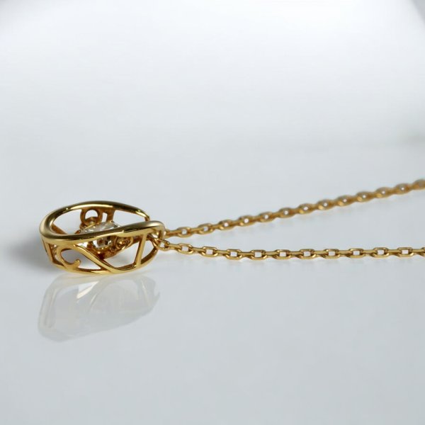 画像5: 【ソーティング付】K18ダンシングダイヤモンドペンダントネックレス (5)