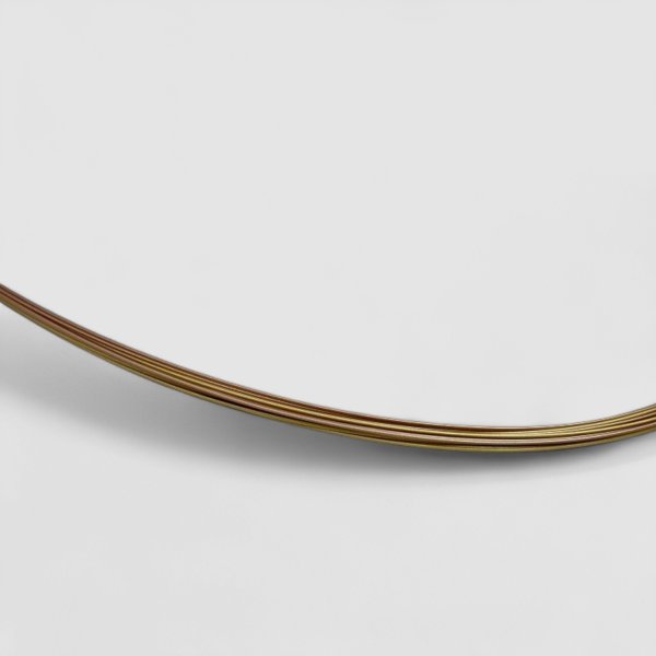 画像2: 【取り寄せ商品】12連ワイヤーネックレス(遠州茶×ゴールド) (2)