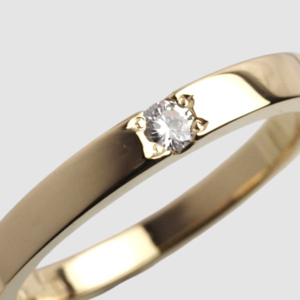 画像2: お客様のダイアモンドでシンプルな指輪製作 (2)