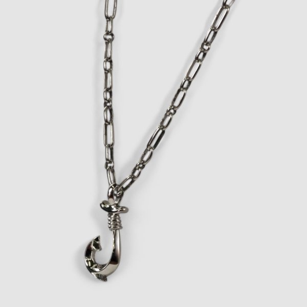 画像7: Pt900 フィッシュフックペンダント Mサイズ (7)