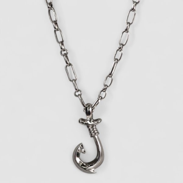 画像5: Pt900 フィッシュフックペンダント Mサイズ (5)