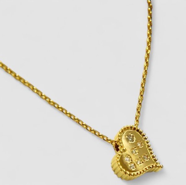 画像2: 【オーダー例】K18ハートペンダント (2)