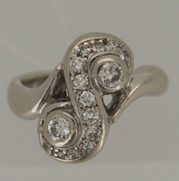 画像3: ダイヤ立て爪リング（指輪）、ダイヤファッションリングで1本のダイヤリングにリフォーム (3)