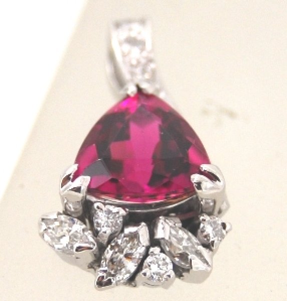 画像3: Pt900ピンクトルマリンダイヤ入りペンダントオーダー制作 (3)