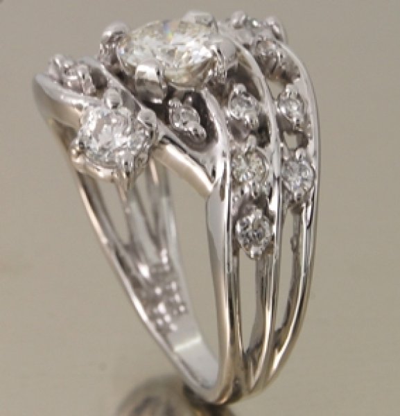 画像4: ダイヤ立て爪リング（指輪）、ダイヤファッションリングで1本のダイヤリングにリフォーム (4)