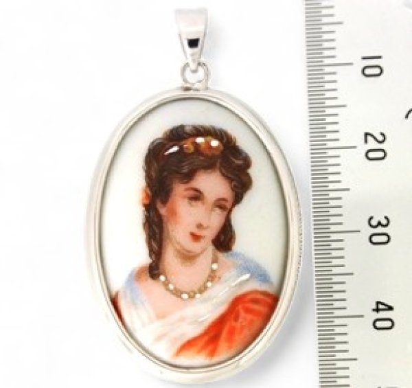 画像5: シルバー925でリモージュペンダントオーダー制作例 (5)