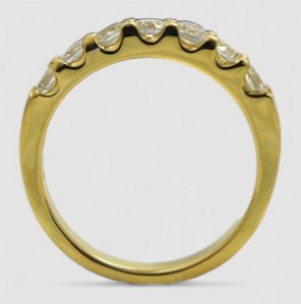 画像3: 【オーダー例】K18ハーフエタニティダイヤモンドリング (3)