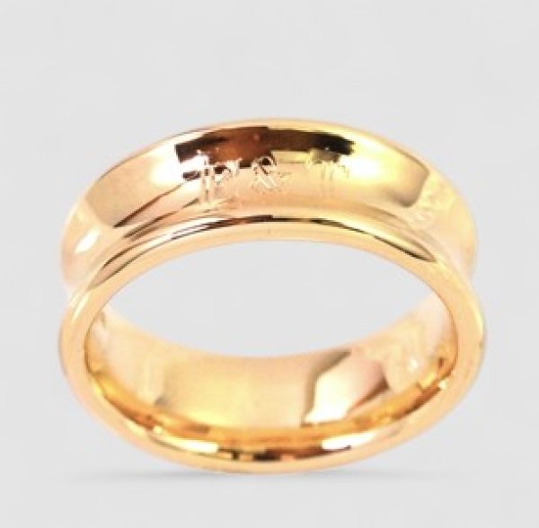 画像1: K18幅広リングオーダー制作 (1)