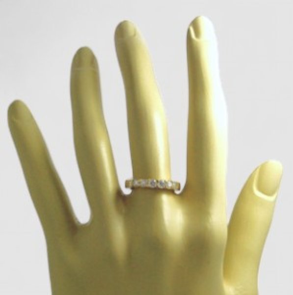 画像5: 【オーダー例】K18ハーフエタニティダイヤモンドリング (5)