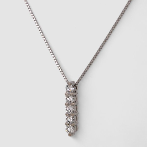 画像3: Pt900ダイヤリングをペンダントネックレスにリフォーム例 (3)