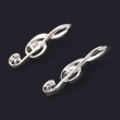 画像3: 【オーダー制作例】 Pt900ト音記号　ペアタイニーピン (3)