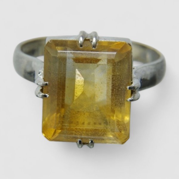 画像6: 14金シトリントパーズリングを18金ホワイトゴールドでペンダントに制作例 (6)