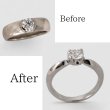 画像1: 【リフォーム】プラチナダイヤリングをティファニータイプに (1)