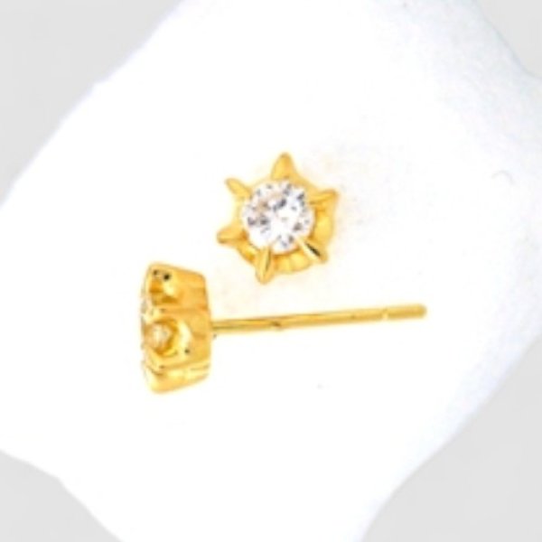 画像5: 18金ダイヤイヤリングをピアスにリフォーム (5)