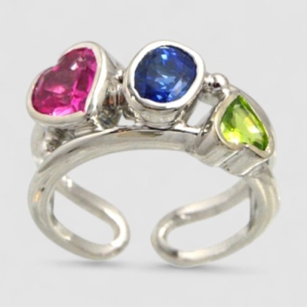 画像4: 【オーダー例】お預かり石でつくるカラフルリング (4)