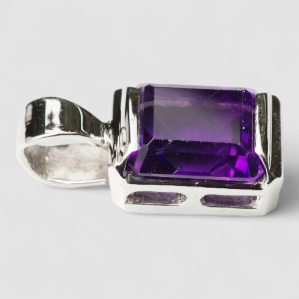 画像2: 【リフォーム例】K14WGアメシストリングをPtペンダントへ作り替え (2)