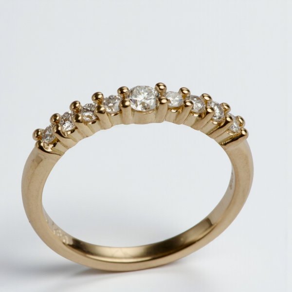 画像5: 【オーダー例】【リフォーム例】お持ちのダイヤでハーフエタニティリングへ (5)