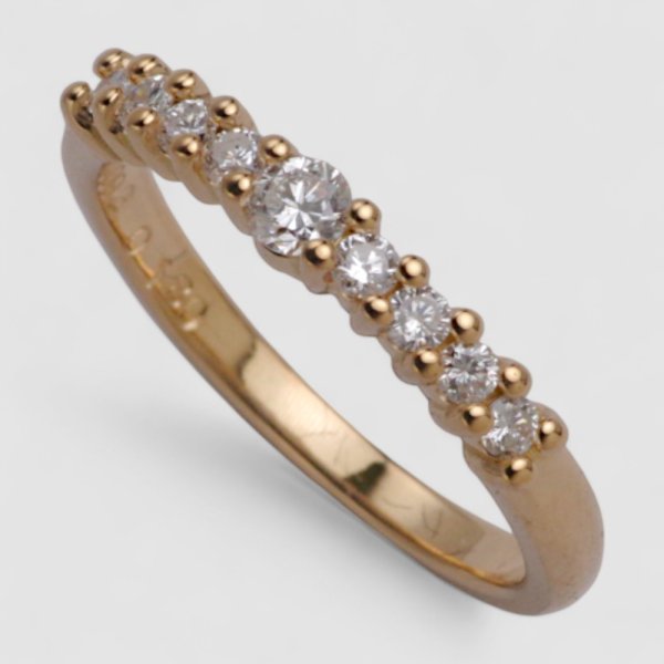 画像3: 【オーダー例】【リフォーム例】お持ちのダイヤでハーフエタニティリングへ (3)