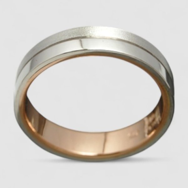 画像3: 【オーダー制作例】プラチナ、ピンクゴールドマリッジリング（結婚指輪） (3)