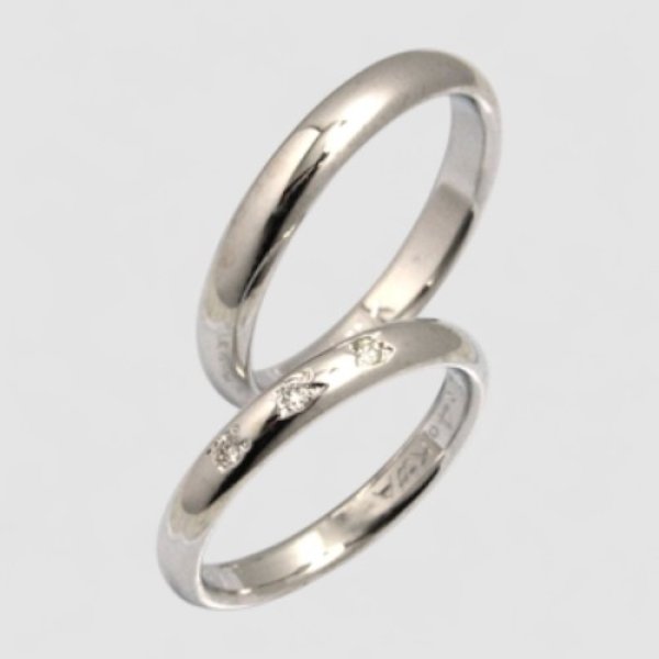 画像1: 【オーダー制作例】お母様のジュエリーをリフォームした結婚指輪 (1)