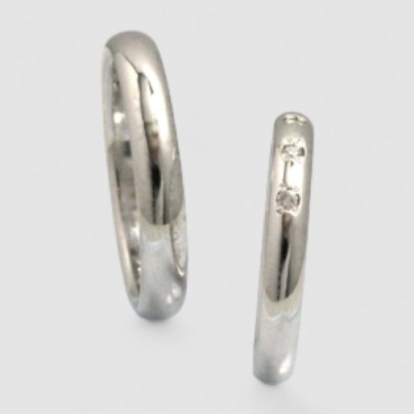 画像2: 【オーダー制作例】お母様のジュエリーをリフォームした結婚指輪 (2)