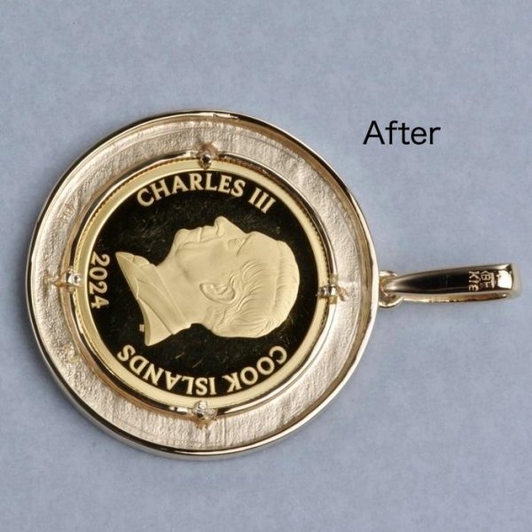 画像7: 【リフォーム例】コインペンダントのバチカンと枠をリサイズ (7)