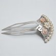 画像4: 【オーダー例】アコヤ真珠とシェルのお花をあしらった銀のかんざし (4)