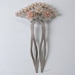 画像1: 【オーダー例】アコヤ真珠とシェルのお花をあしらった銀のかんざし (1)