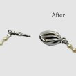 画像3: 【修理例】パールネックレスの糸替えと金具交換 (3)