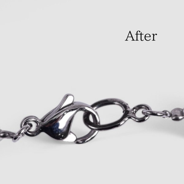 画像4: 【修理例】サンゴのネックレス金具交換・ワイヤー交換 (4)