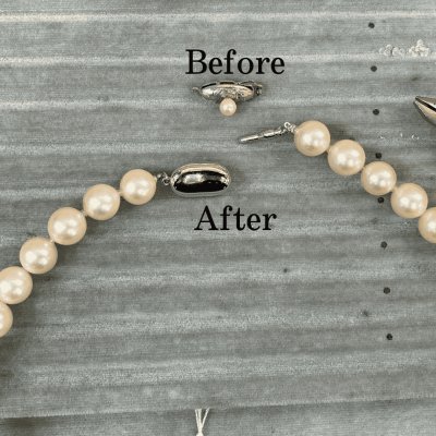 画像1: 【修理事例】パールネックレスの糸切れ修理(ワイヤー仕上げ)