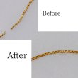 画像1: 【修理例】K18ベネチアンネックレスのチェーン切れ修理 (1)