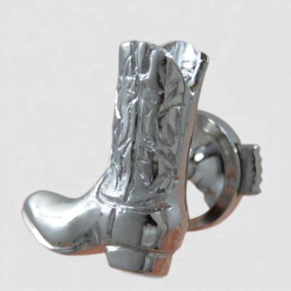 画像2: 【オーダー例】SV925ウエスタンブーツ型タイニーピン (2)