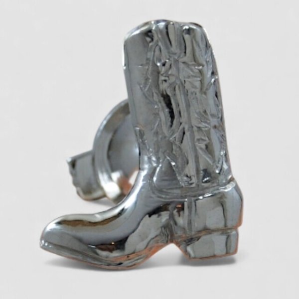 画像1: 【オーダー例】SV925ウエスタンブーツ型タイニーピン (1)