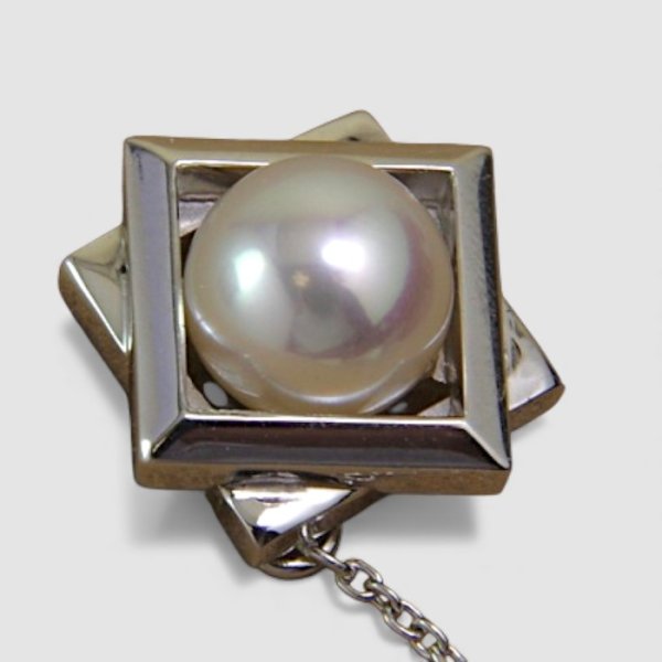 画像3: 【オーダー制作例】SV925アコヤパールタイタック制作 (3)