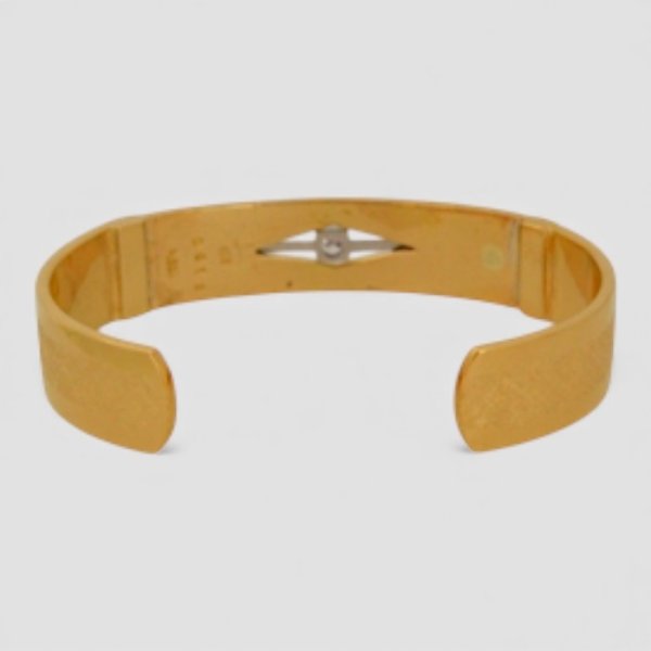 画像6: 【リフォーム例】K18ダイヤ入りブレスレットをバングルへ (6)