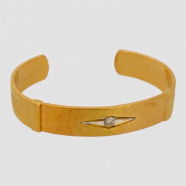 画像5: 【リフォーム例】K18ダイヤ入りブレスレットをバングルへ (5)