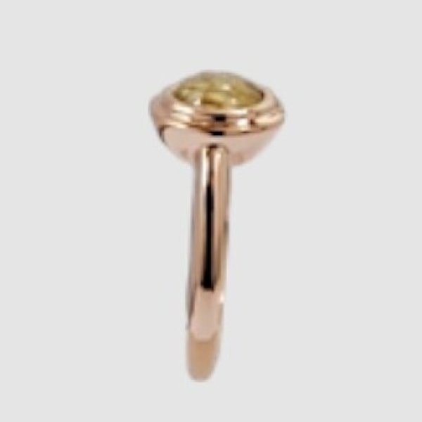 画像5: 【オーダー例】K18PG ルチルクォーツのシンプルリング (5)