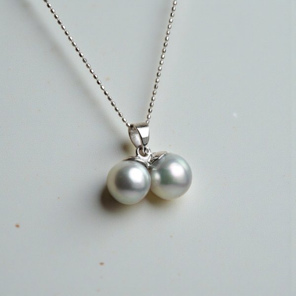 画像3: 【リフォーム例】シルバーのパールイヤリングを「さくらんぼ」のようなペンダントへ (3)