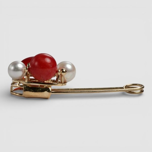 画像8: 【オーダー制作例】思い出の品をまとめてK18安全ピン型ブローチへ (8)