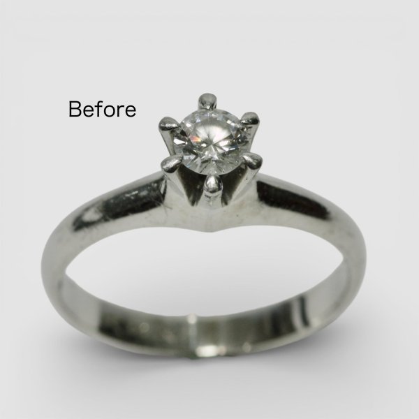 画像2: 【リフォーム例】立爪婚約指輪を普段使いの片耳ピアスへ (2)