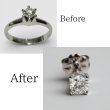画像1: 【リフォーム例】立爪婚約指輪を普段使いの片耳ピアスへ (1)