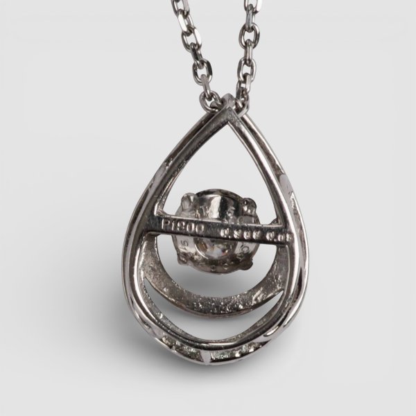 画像8: 【ソーティング付】Pt ダイヤモンドペンダントネックレス (8)