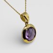 画像2: K18アメジストカットネックレス (2)