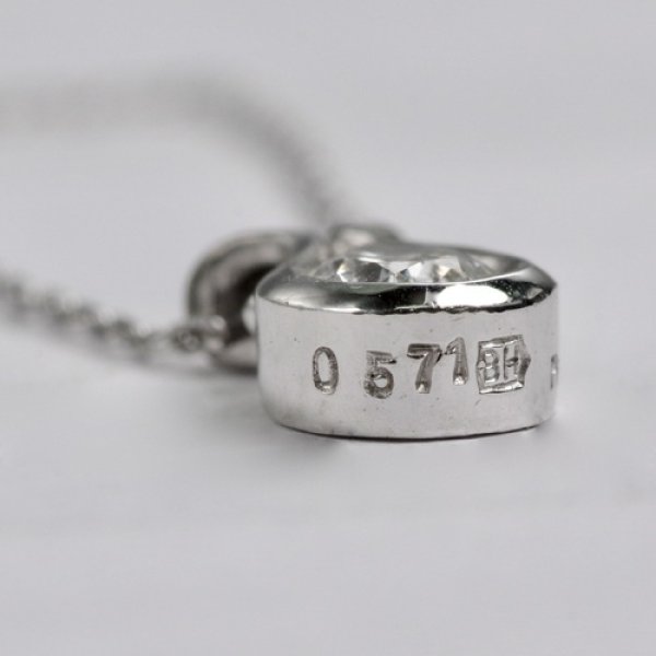 画像9: プラチナ・ダイアモンドペンダント・ネックレス (9)