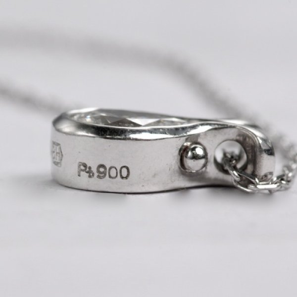 画像8: プラチナ・ダイアモンドペンダント・ネックレス (8)