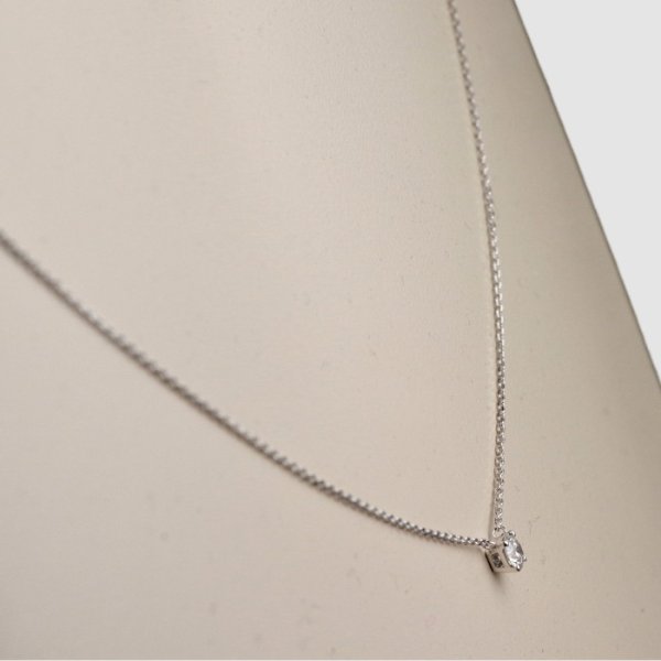 画像7: 【リフォーム例】婚約指輪を一粒ネックレスへ (7)