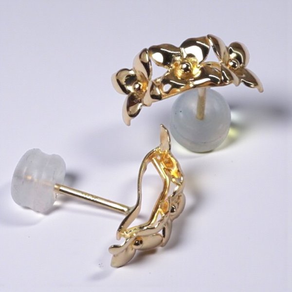 画像3: 【リフォーム例】K18イヤリングをピアスへ (3)